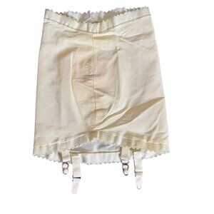 Vintage Alexanders Girdle Garter Belt Small Cream Shapewear Suspender Nylon